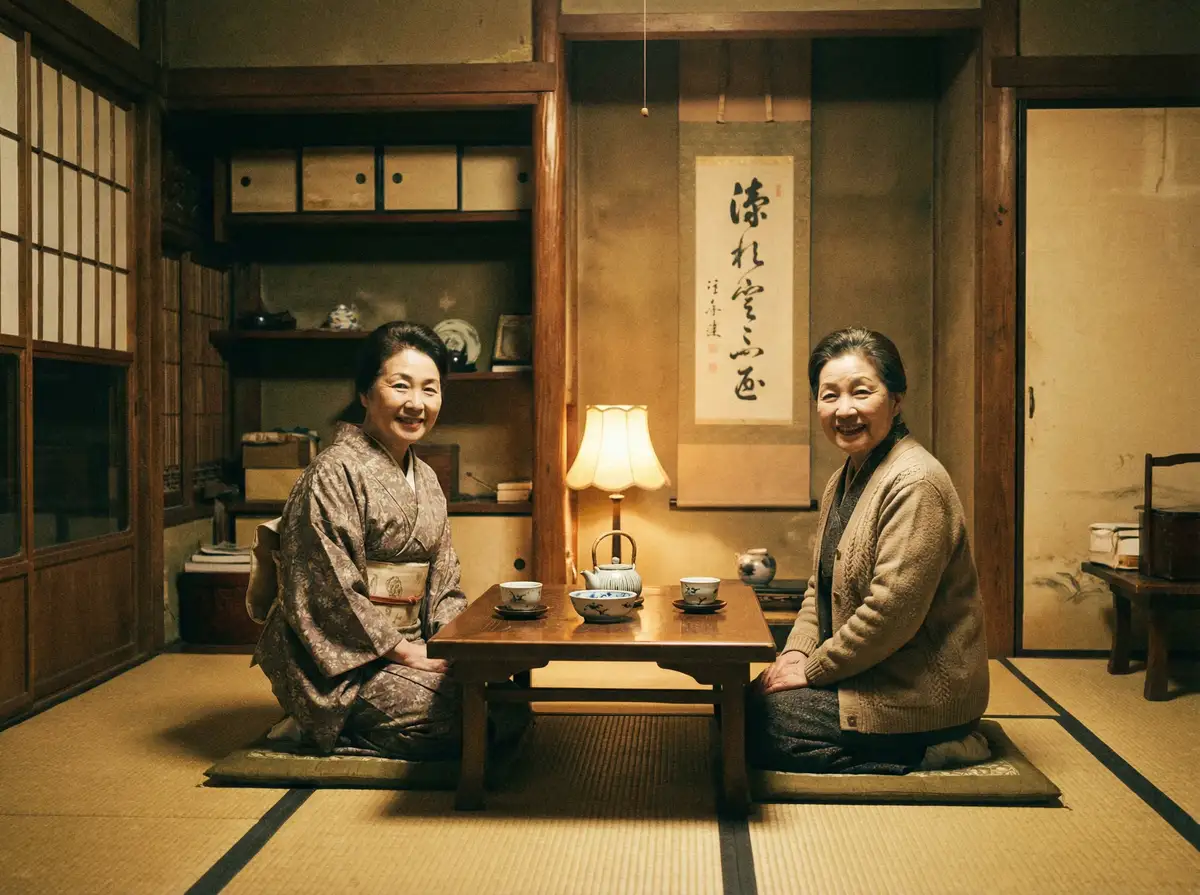 两位优雅的 日韩精品-优质影视资源|免费高清视频|全网热播推荐 在日式茶室中品茶交谈
